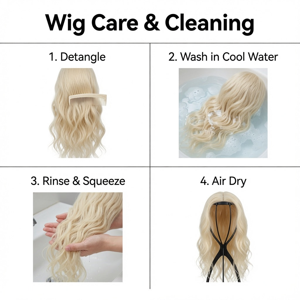 Long Platinum Blonde Wavy Lace Front Wig – 22 Inch Synthetic Fiber, Pre-Plucked Hairline, Glueless Cap