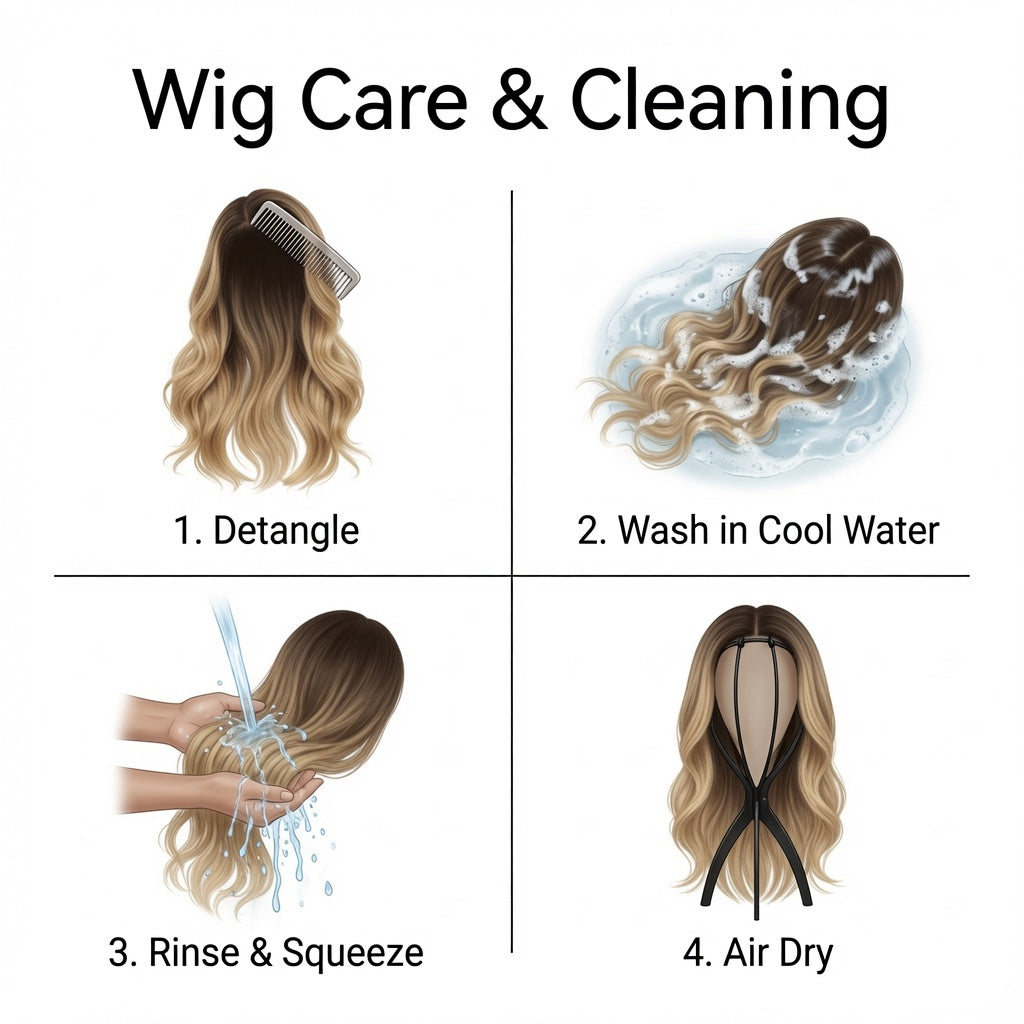 24 Inch Balayage Ombre Wavy Lace Front Wig – Human Hair, Pre-Plucked Hairline, Glueless Cap