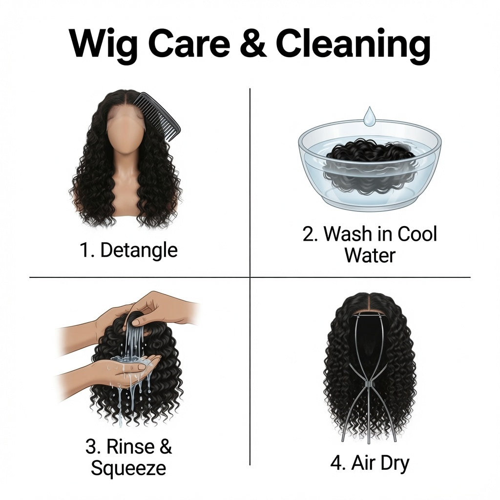 22 Inch Black Curly Lace Front Wig – Synthetic Fiber, Pre-Plucked Natural Hairline, Glueless Cap